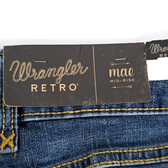 NWT Wrangler Retro Mae Bootcut Jeans 5 Jr Blue Western Y2K - Picture 4 of 9